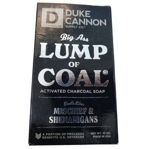 Duke Cannon Supply Co Big Ass Lump of Coal Activated Charcoal Soap New 10oz Bar